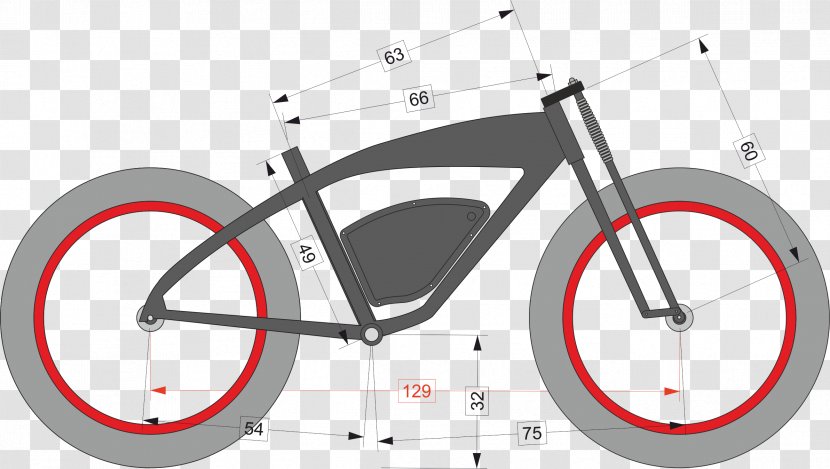 Motorized Bicycle Motorcycle Electric Wheels - Frames Transparent PNG