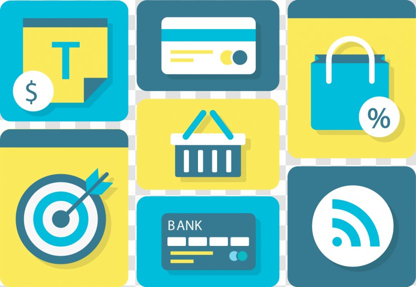 Bank Card Digital Media Icon - Symbol - Blue Shopping Transparent PNG