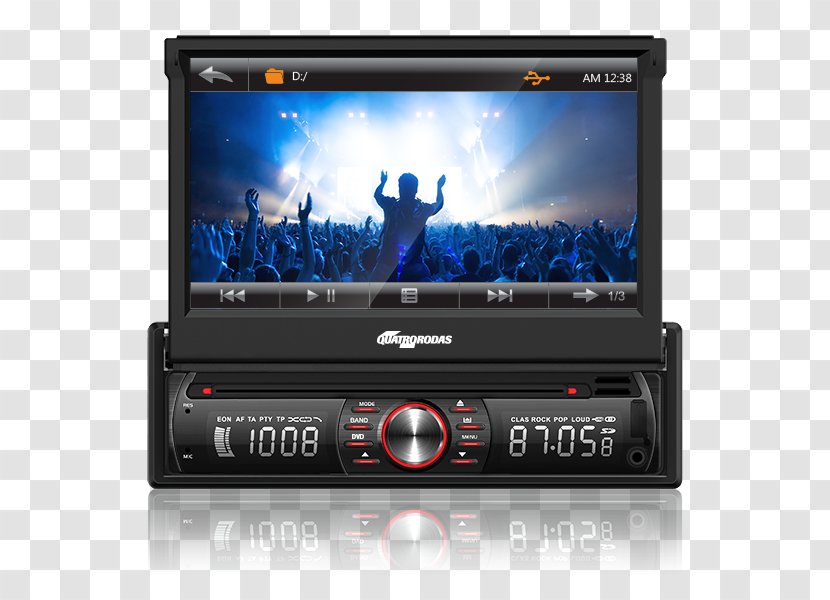 Vehicle Audio Car DVD GPS Navigation Systems Bluetooth - Display Device - Dvd Players Transparent PNG