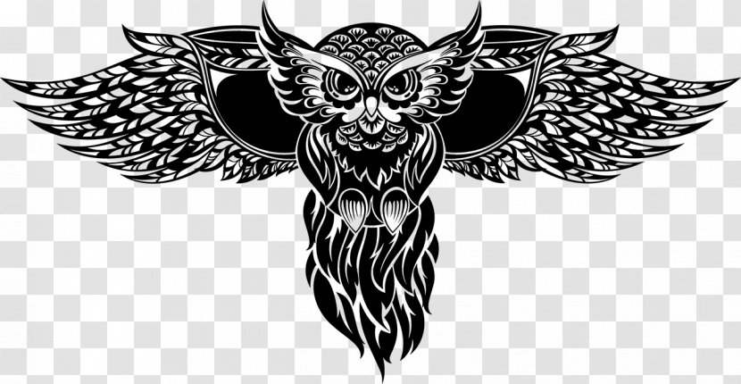 Owl Totem Tattoo Illustration - Ornament Transparent PNG