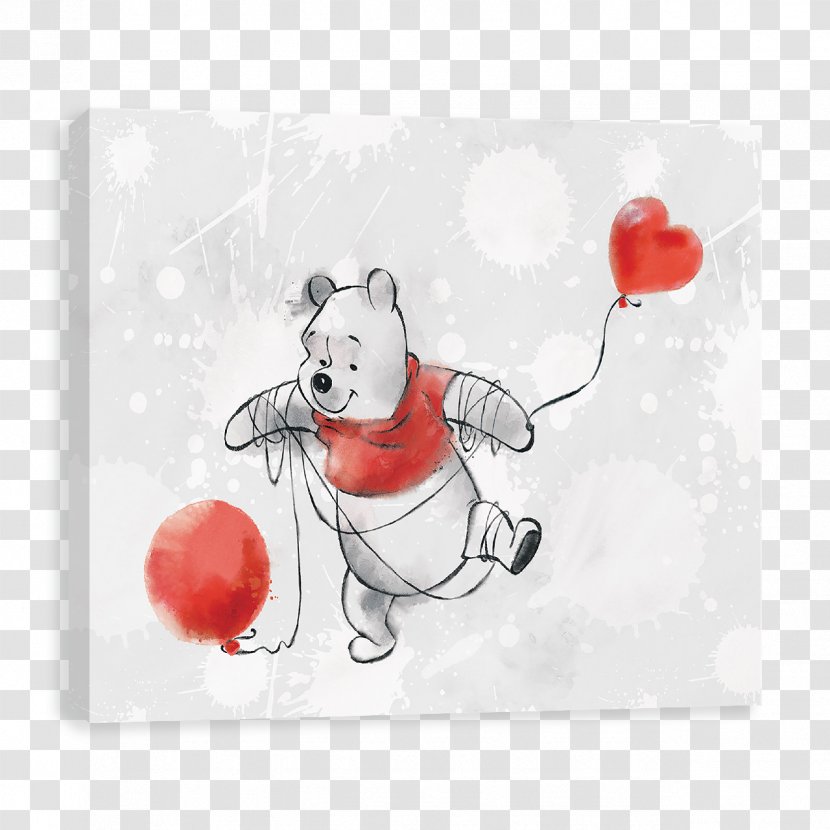 Winnie-the-Pooh Canvas Print Bear - Flower - Winnie The Pooh Transparent PNG