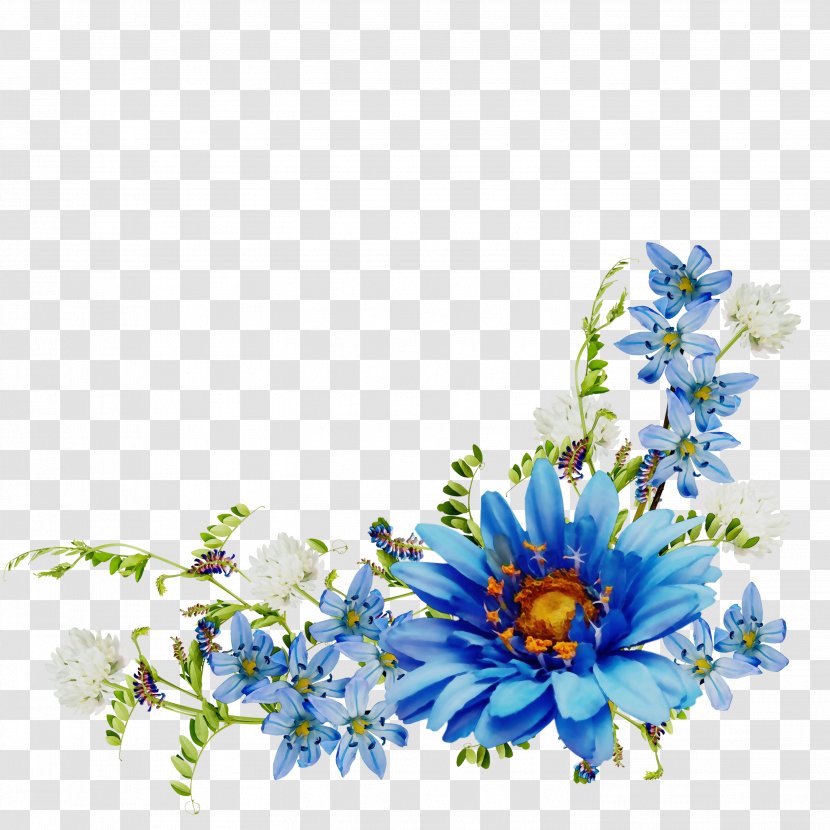 Clip Art Floral Design Flower Blue - Rose Transparent PNG