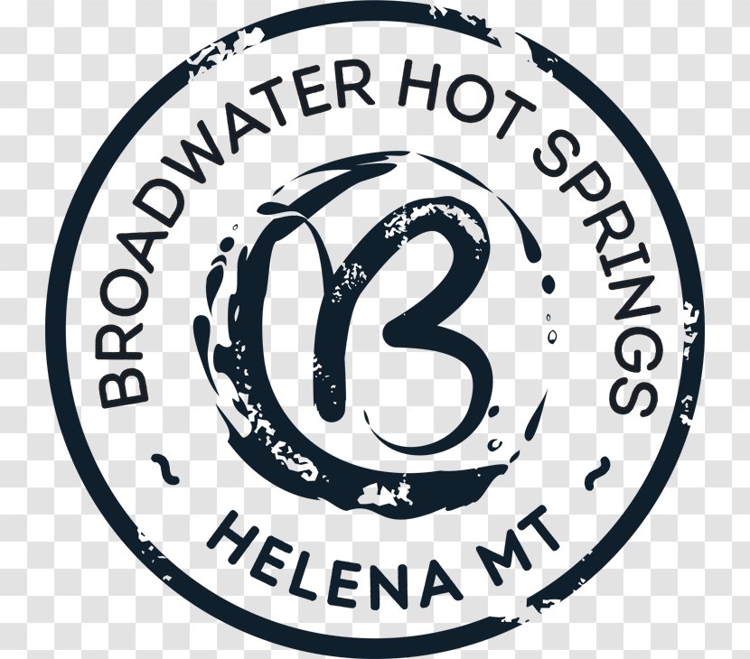 Broadwater Hot Springs & Fitness Helena Centre Avenue - Logo - Black And White Transparent PNG