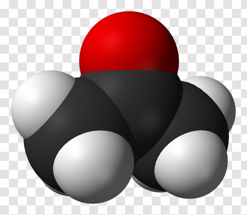 Deuterated Acetone Space-filling Model Solvent In Chemical Reactions Ketone - Heart - D Transparent PNG