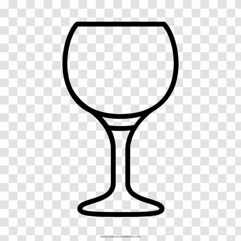 Wine Glass Drawing Cup Coloring Book - Tableware Transparent PNG