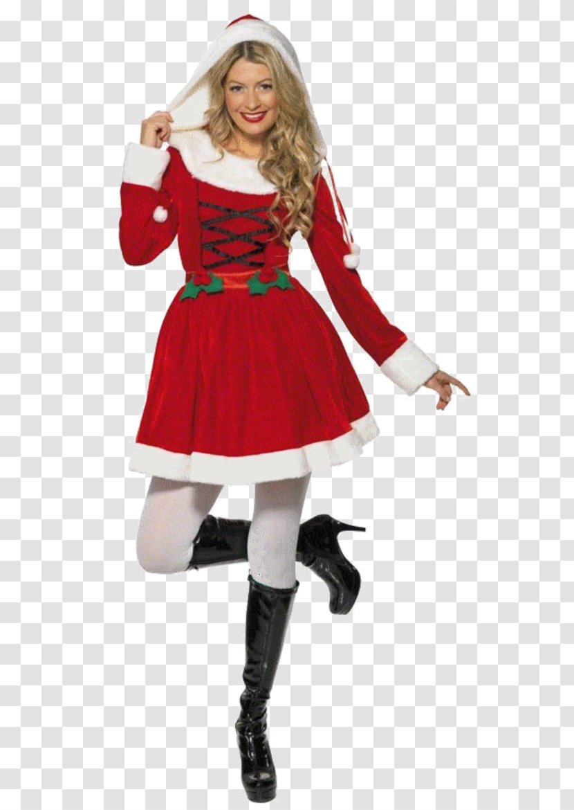 Mrs. Claus Disguise Christmas Costume Mother - Carnival - Fancy Dress Transparent PNG