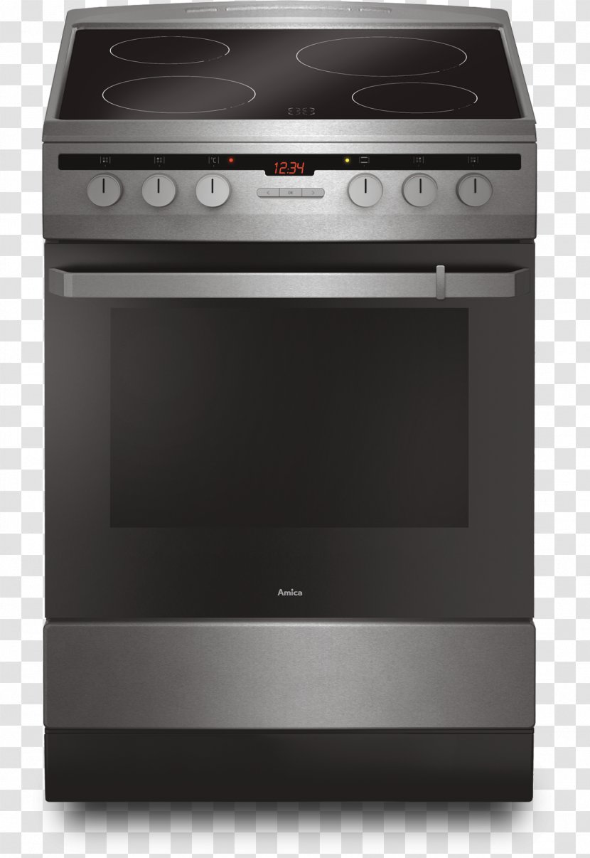 Gas Stove Cooking Ranges Electric Kitchen Amica - Major Appliance - Induction Cooker Transparent PNG
