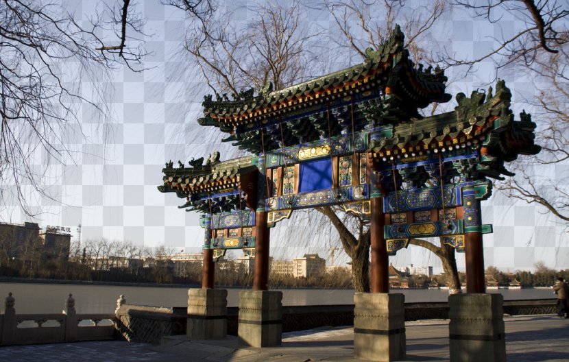 Shrine Chinese Architecture Tourist Attraction Tree Structure - Beihai Park Transparent PNG