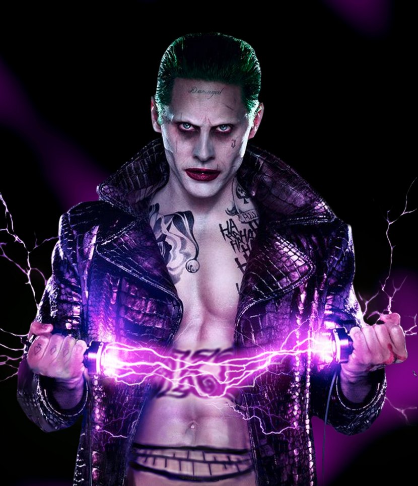 Jared Leto Harley Quinn Joker Batman Deadshot - Watercolor Transparent PNG