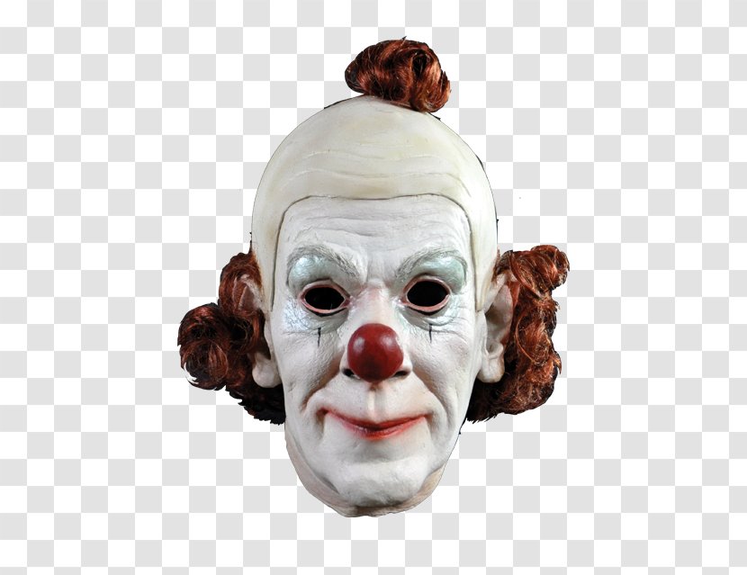 Evil Clown Circus Mask - Ringling Bros And Barnum Bailey - Horror Transparent PNG