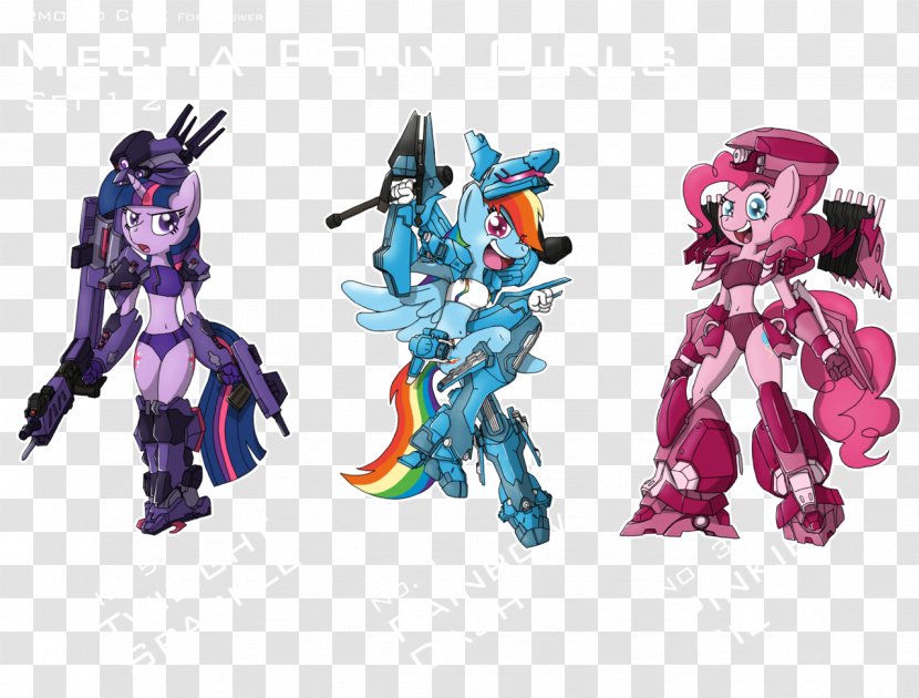 Pinkie Pie Twilight Sparkle Rainbow Dash Pony MechWarrior Online - Figurine - Robot Unicorn Attack Transparent PNG