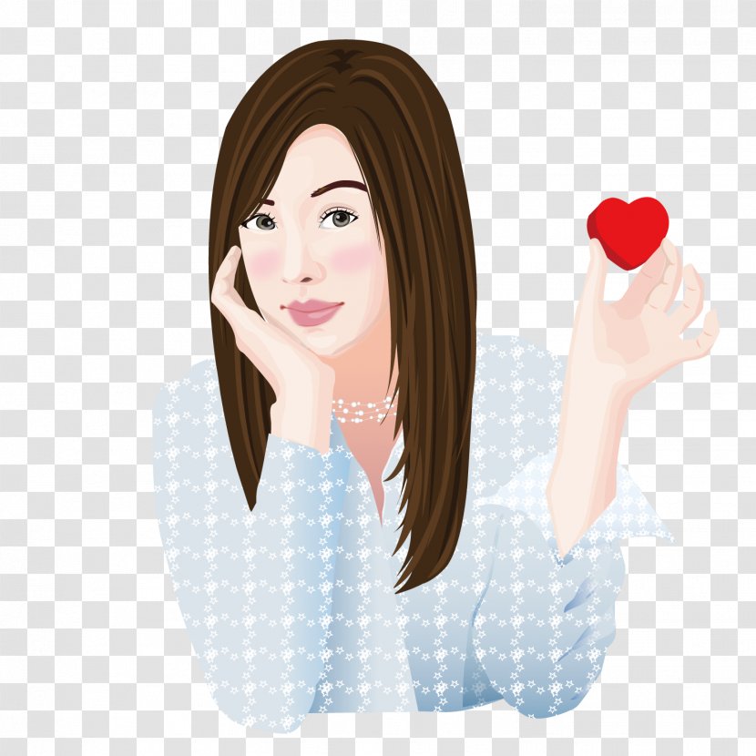 Woman Euclidean Vector Computer File - Tree - Holding A Loving Transparent PNG