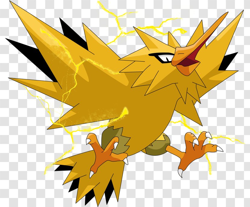 Pokémon X And Y HeartGold SoulSilver Gold Silver Zapdos - Yellow - Pokemon Go Transparent PNG