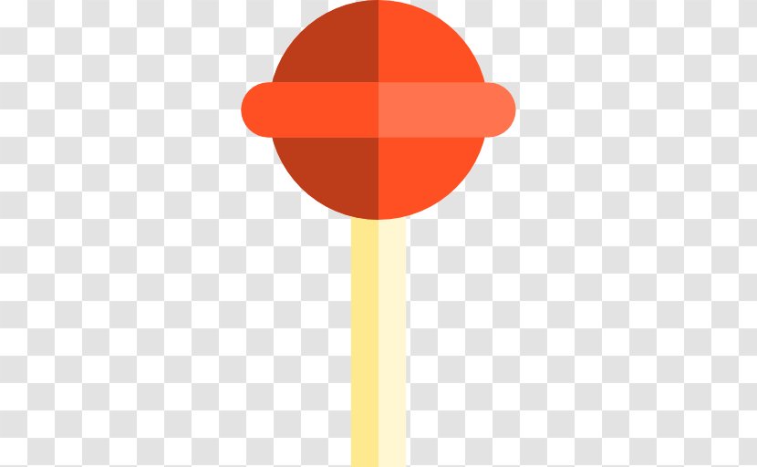 Lollipop Food Icon - Orange - Vector Transparent PNG