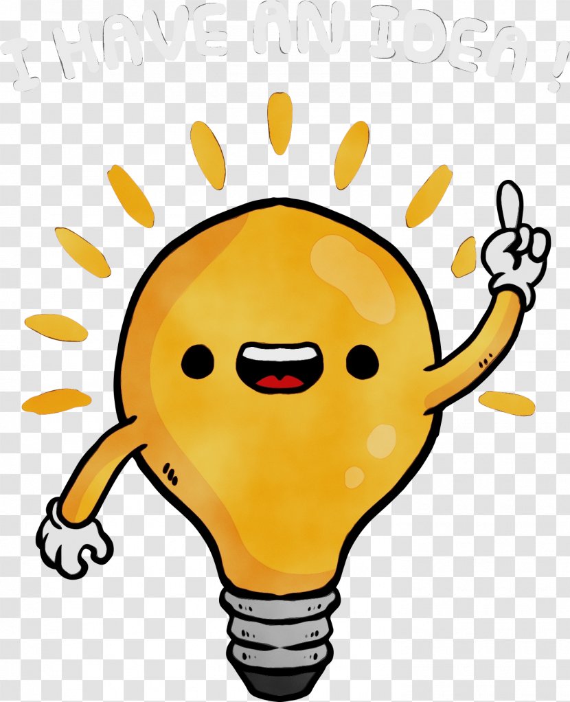 Light Bulb Cartoon - Lighting - Smile Emoticon Transparent PNG