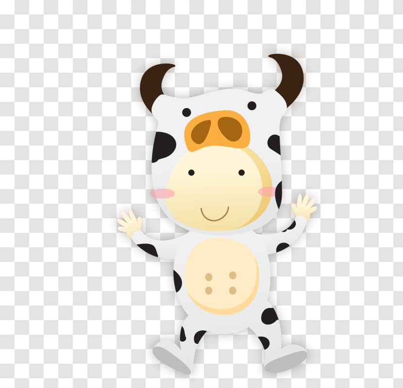 Cattle Cartoon - Drawing - Little Cow Transparent PNG