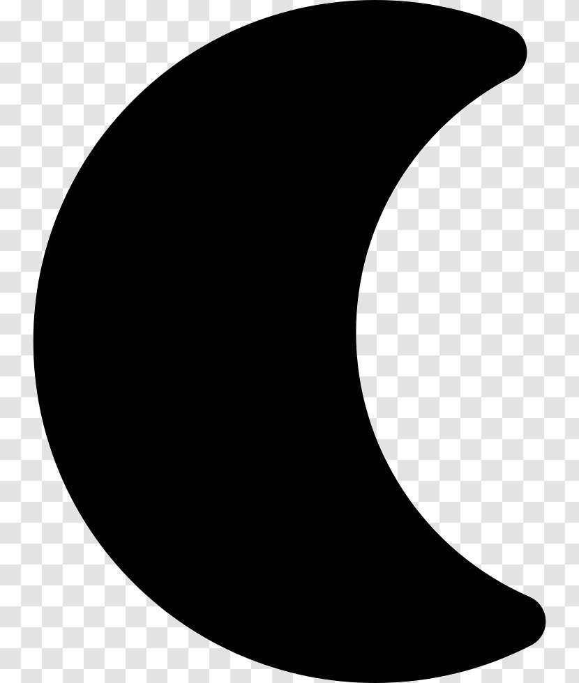 Crescent - Black - Benevolat Watercolor Transparent PNG