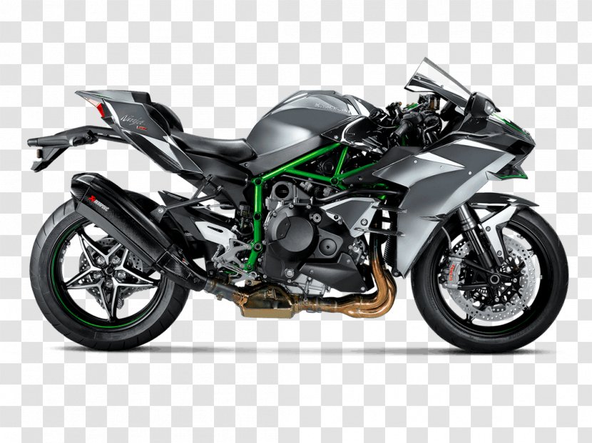 Kawasaki Ninja H2 Exhaust System EICMA Akrapovič - Motorcycle Accessories Transparent PNG