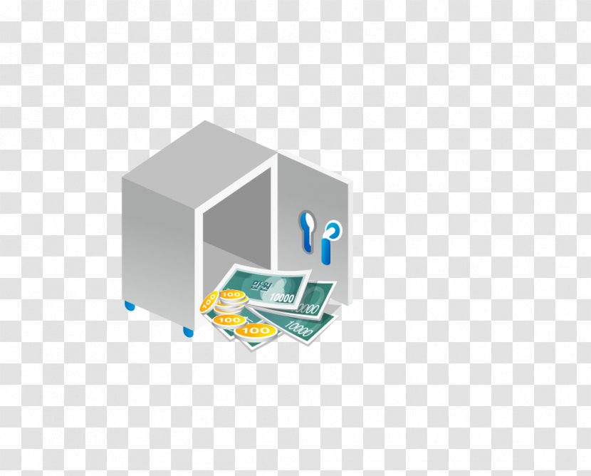 Safe Deposit Box Money Icon - Logo - 3D Transparent PNG