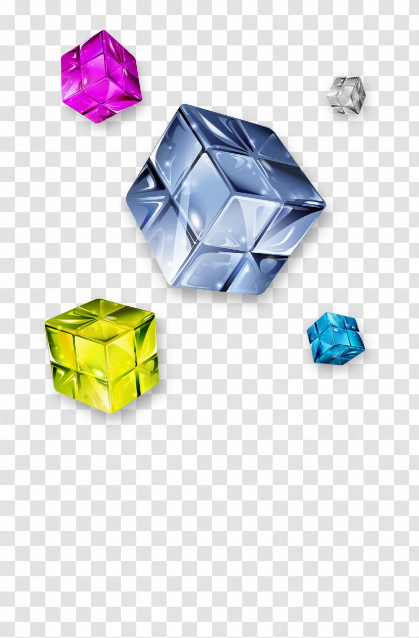 Rubiks Cube - Crystal Transparent PNG
