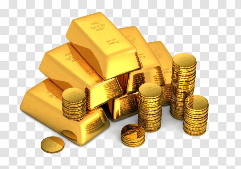 Gold Bar Bullion Coin - Cricket Wealth Transparent PNG