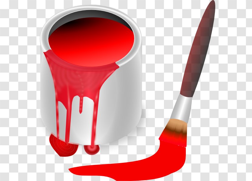 Paint Blue Clip Art - Red - Cans Transparent PNG