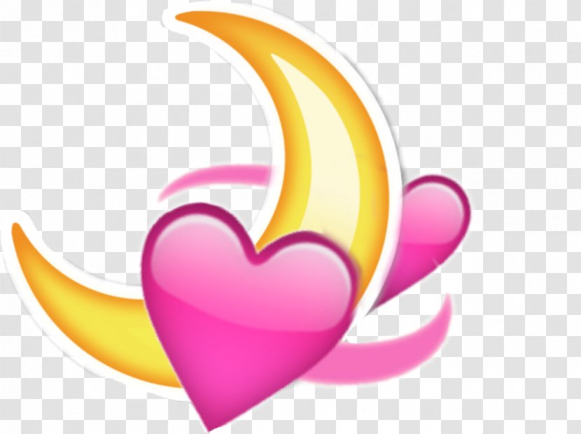Clip Art Emoji Heart Image - Symbol - Moon And Transparent PNG