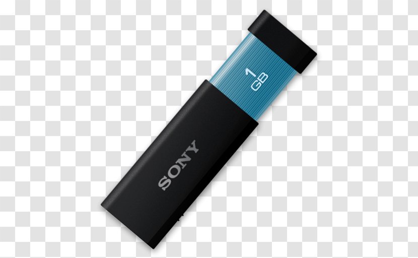 USB Flash Drive Sony - Electronic Device - Painted Black Transparent PNG