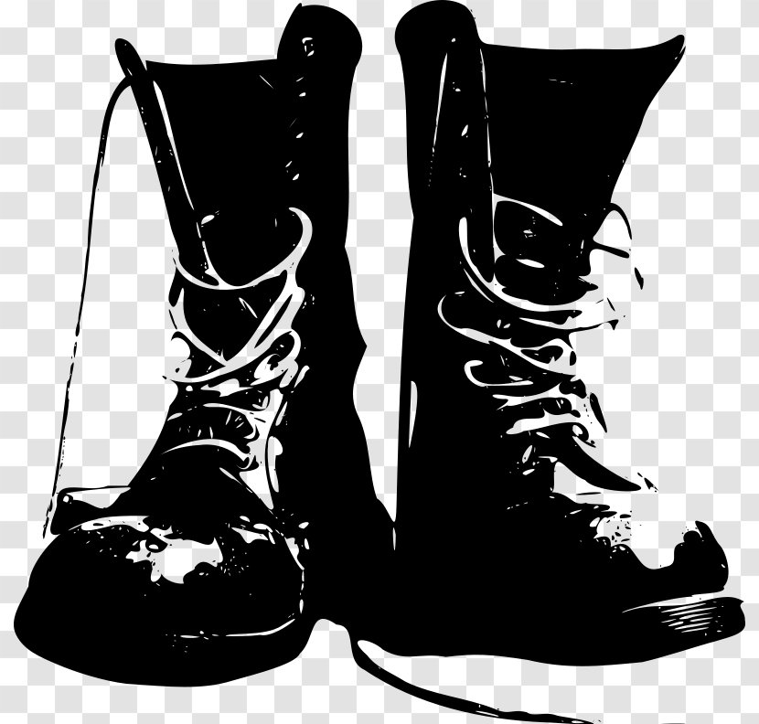 Combat Boot Shoe Cowboy - Hiking Transparent PNG