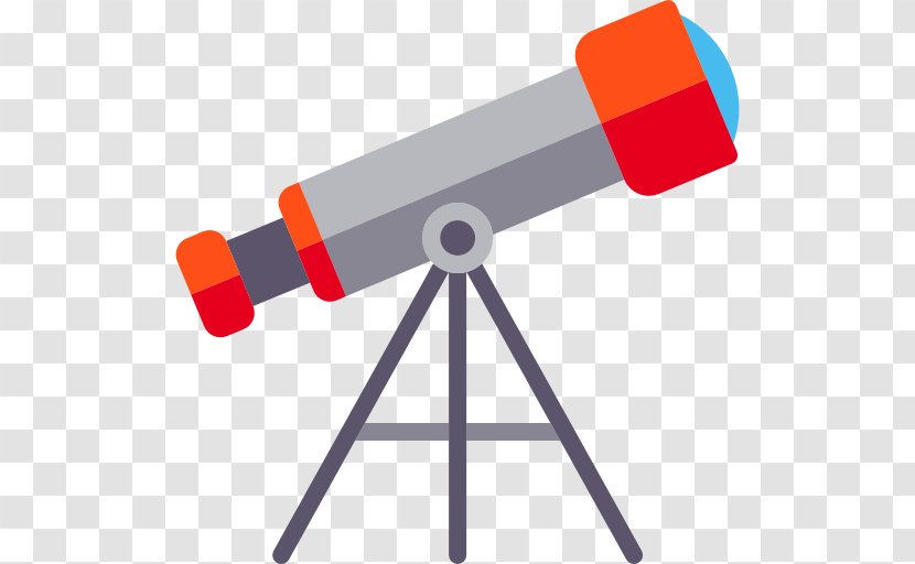 Telescope Icon - Flat Design - Binoculars Transparent PNG