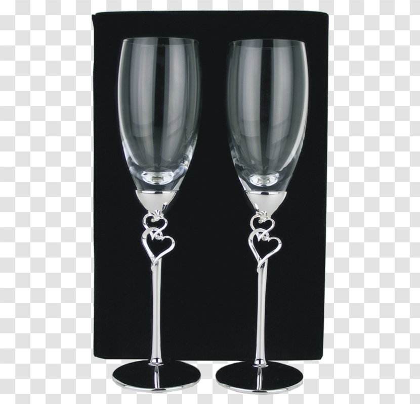Champagne Glass Wine Stemware - Engraving - Silver Plate Transparent PNG