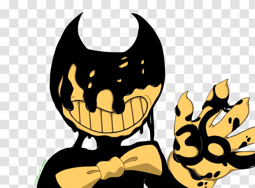 Bendy And The Ink Machine Cat Fan Art - Smile Transparent PNG