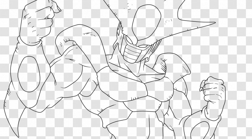 Line Art Drawing Frieza Cooler Sketch - Heart - Biopharmaceutical Color Pages Transparent PNG