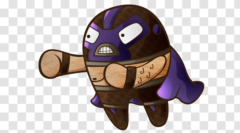 Tortoise Character Fiction - Purple - Lucha Libre Transparent PNG