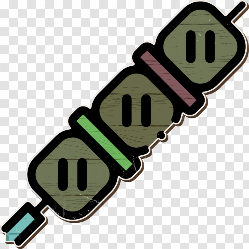 Skewer Icon Summer Food And Drinks Icon Kebab Icon Transparent PNG