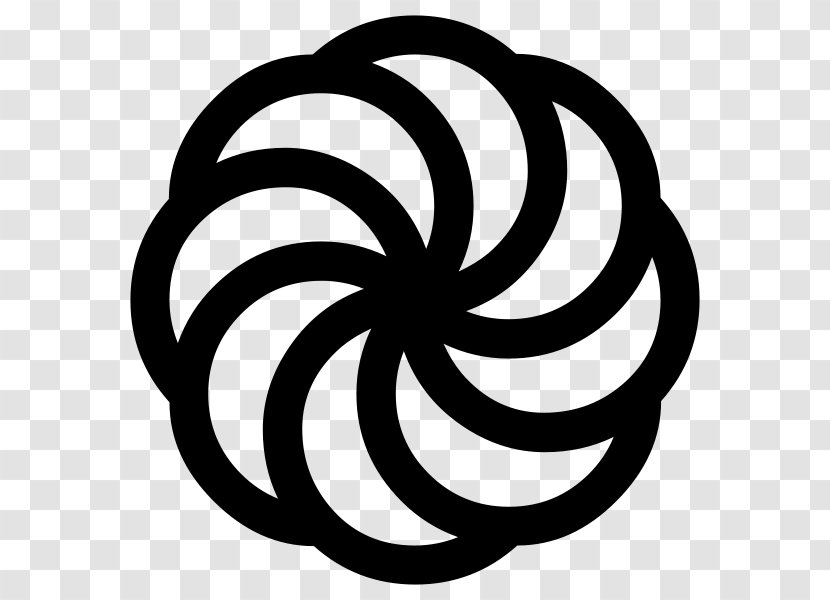 Armenian Eternity Sign Neopaganism Symbol - Black And White Transparent PNG