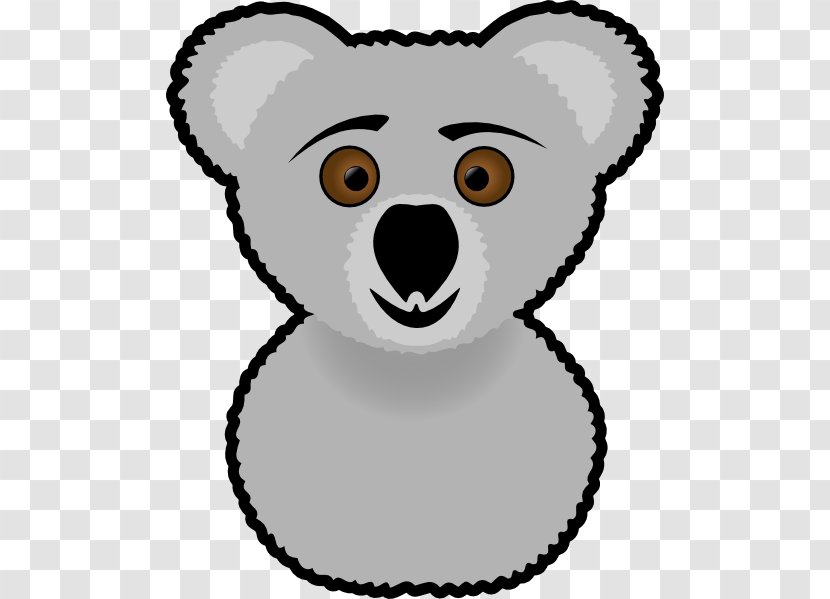 Koala Bear Cuteness Clip Art - Frame - Outline Transparent PNG