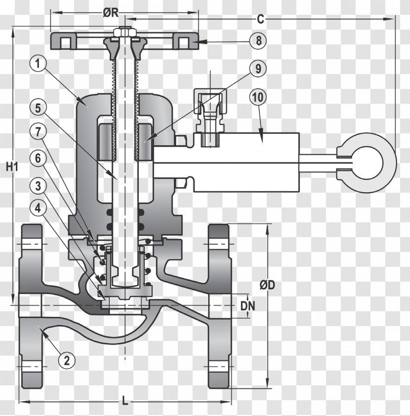 Valve Flange Pipe Hydraulics Engineering - Machine Transparent PNG