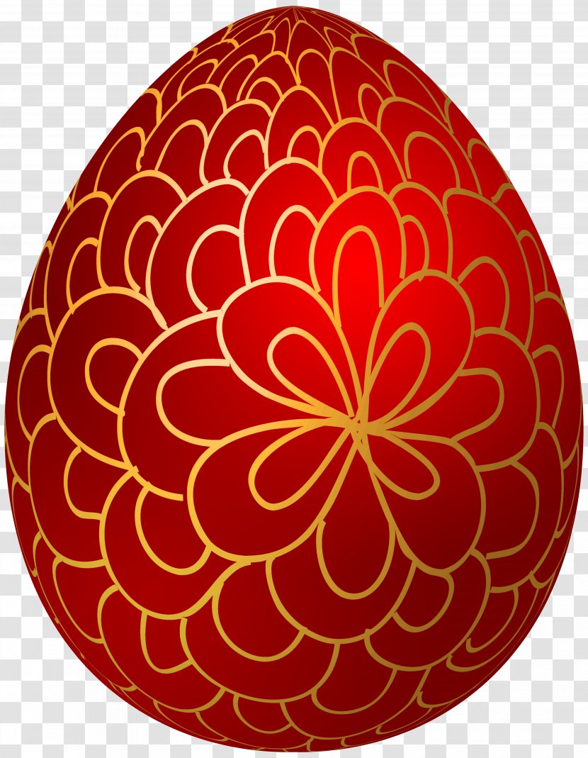 Easter Bunny Red Egg Clip Art - Decorative Transparent PNG