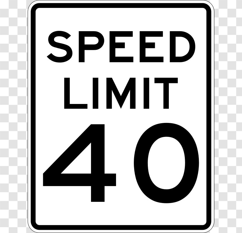Speed Limit Car Traffic Sign Manual On Uniform Control Devices - Brand - Signs Pictures Transparent PNG