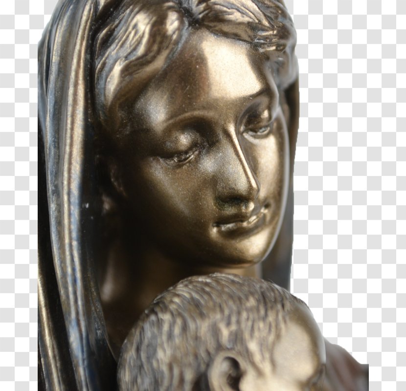 Bronze Sculpture Statue Classical - Bust - Hand-painted Christian Transparent PNG