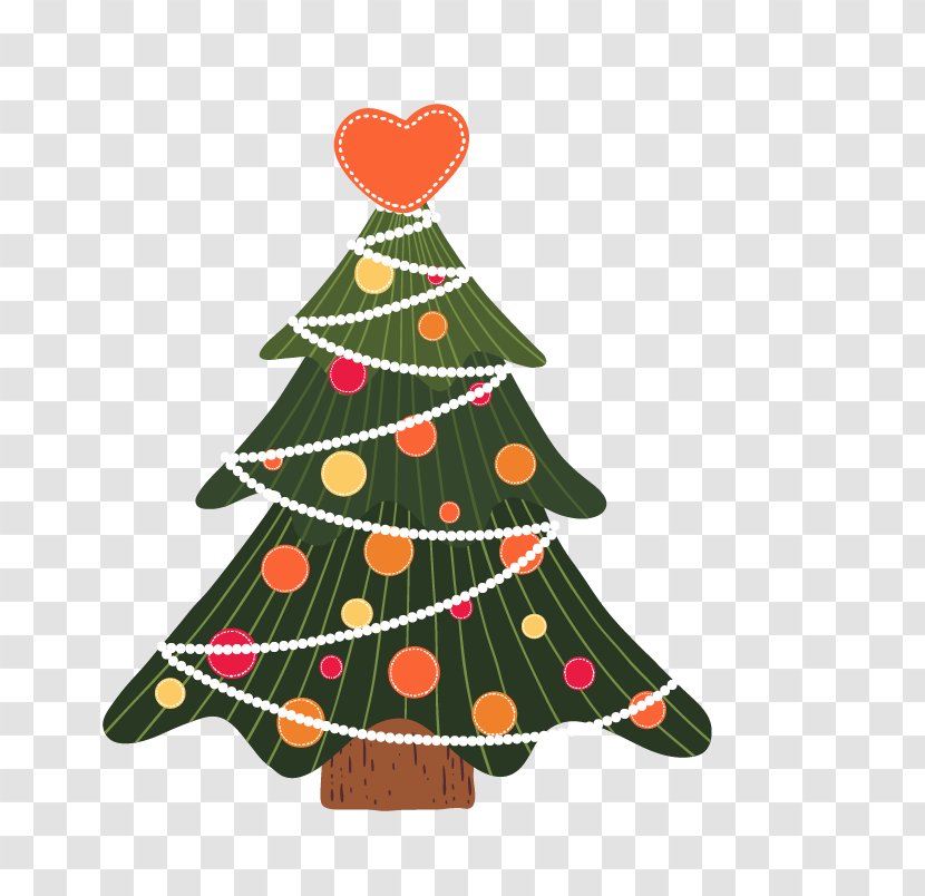 Christmas Tree Euclidean Vector - Cartoon Transparent PNG