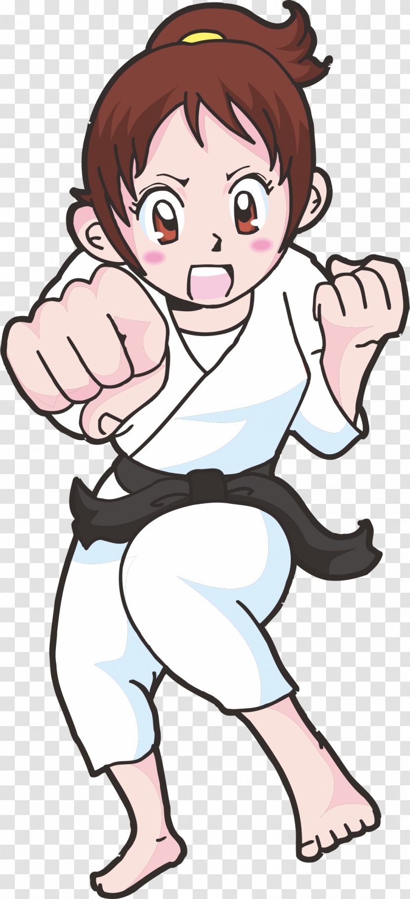 Woman Karate Martial Arts Clip Art - Heart Transparent PNG