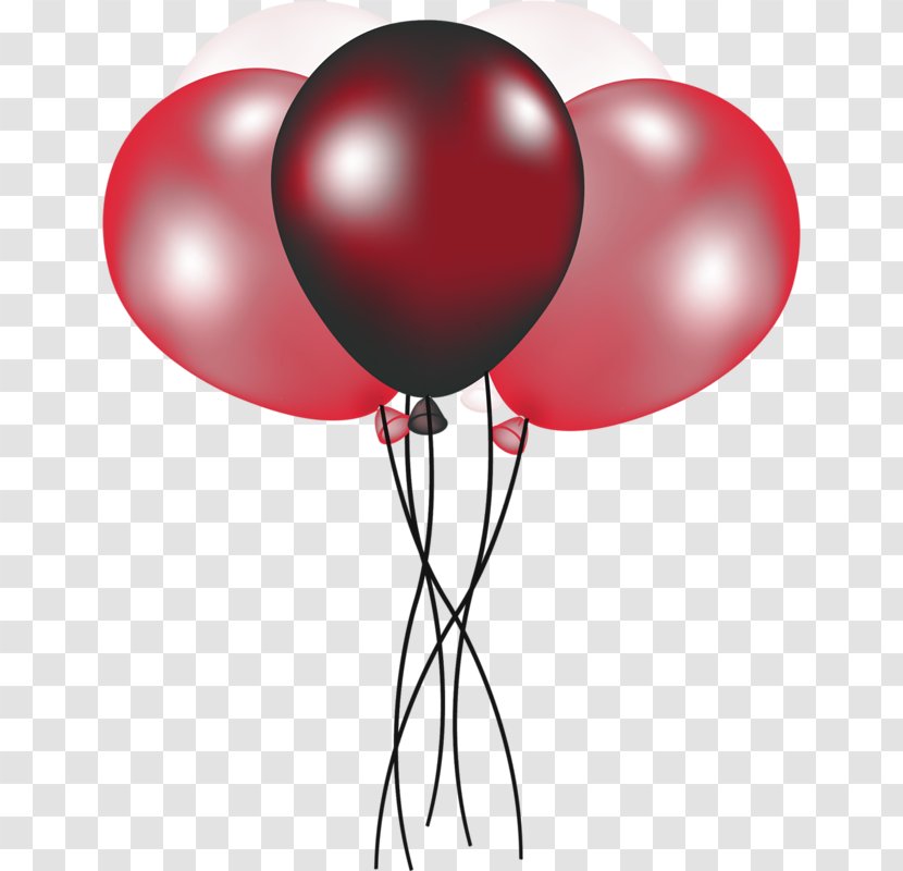 Hot Air Balloon Birthday Clip Art - Silhouette - Red Transparent PNG