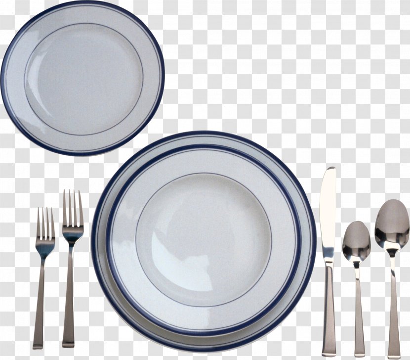 Plate Knife Fork Cutlery Spoon - Image Transparent PNG