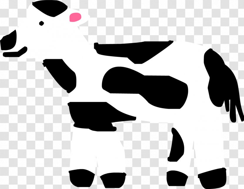 Game Entertainment Character Nose Clip Art - Black - Cow Spots Pattern Transparent PNG