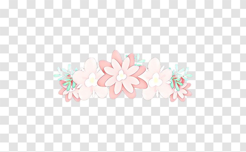 Pink Headgear Plant Pattern Flower - Cartoon - Wildflower Blossom Transparent PNG