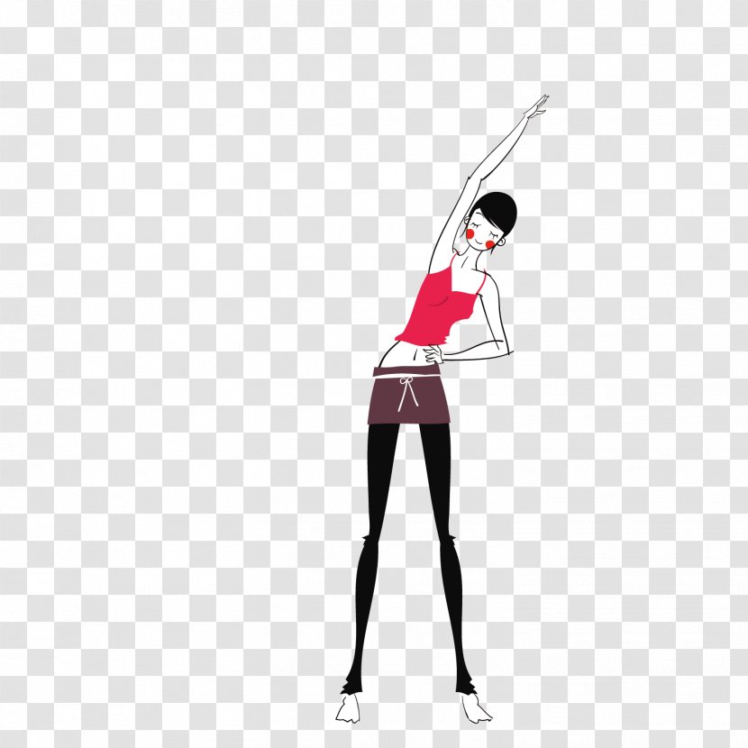 Cartoon Illustration - Silhouette - Yoga Vector Beauty Transparent PNG