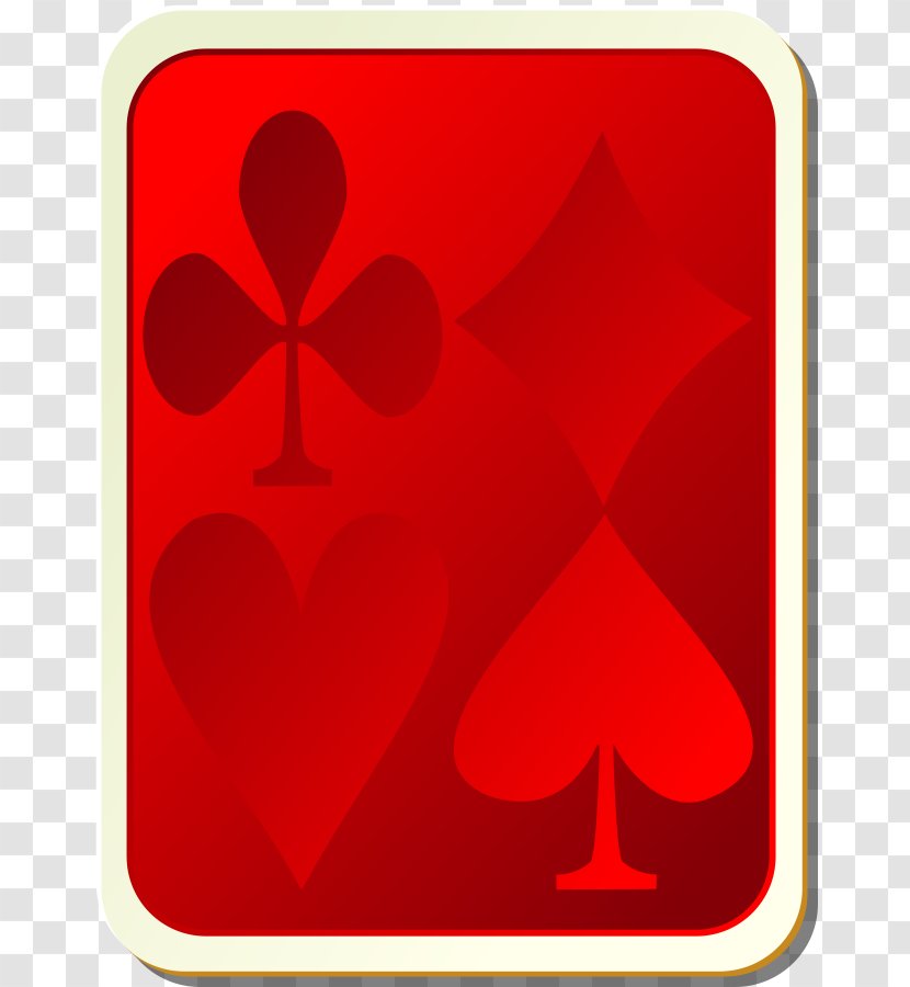 Playing Card Suit Game Clip Art - Heart - Clipart Transparent PNG