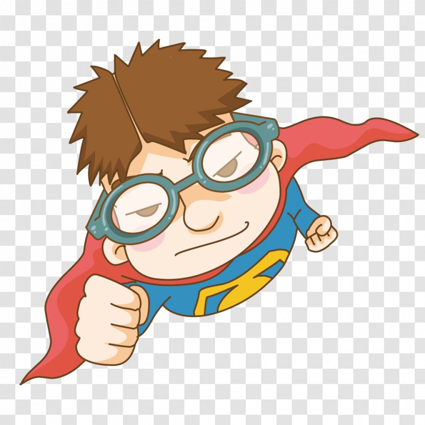 Cartoon Illustration - Heart - Superman Save The World Transparent PNG